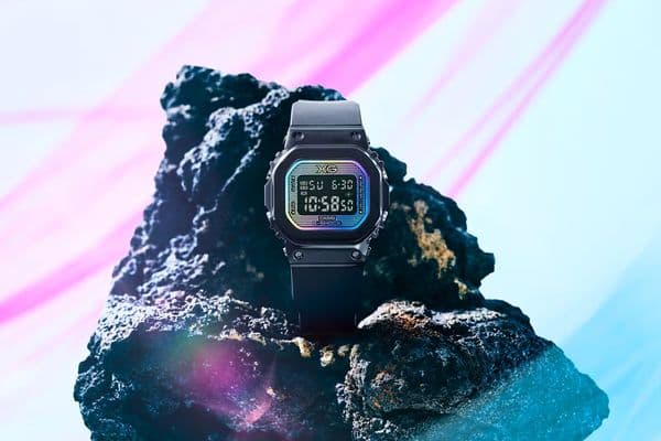 Casio unveils the ultra‑compact GM‑S5600XG‑1 G‑Shock with rainbow‑vapor glass