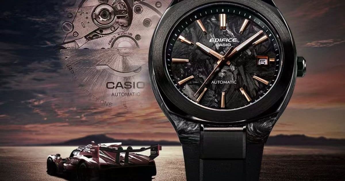 Casio's Edifice EFK-200 Automatic Line Hits Retail in China, Carbon-Fiber Toyota Racing Model Tops the Range