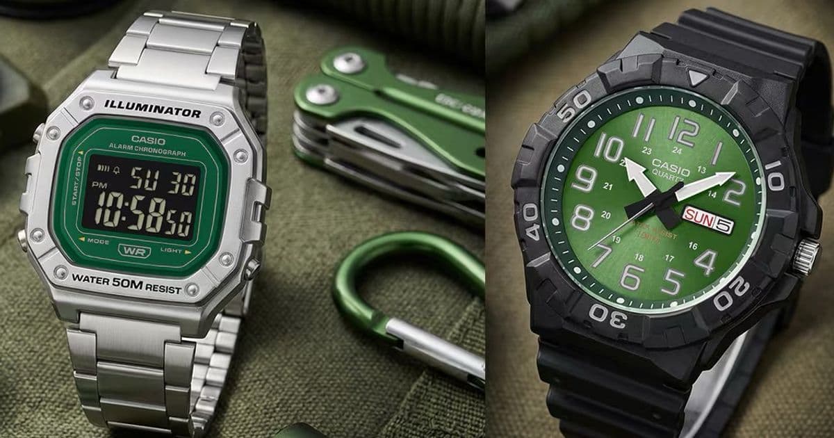 Casio Green Face Series Launches: Affordable Eco-Conscious Watches With Distinctive Design