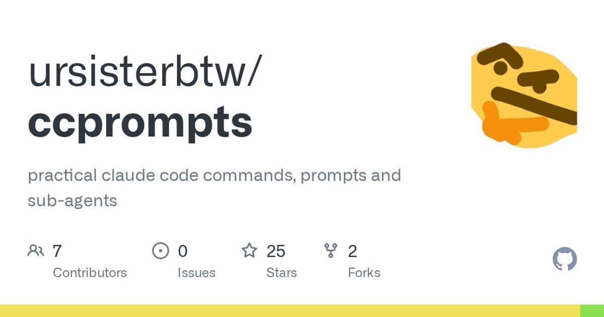 ccprompts Unleashes 70+ Claude Commands for AI-Driven Development Workflows