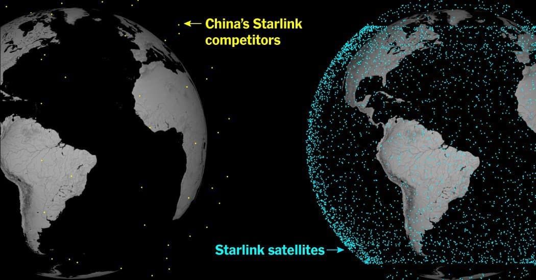 China's Satellite Ambitions Stall as SpaceX Extends Low Earth Orbit Dominance