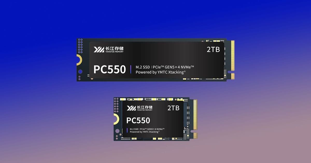 YMTC Launches PC550 PCIe 5.0 SSD Amid Global Storage Shortage