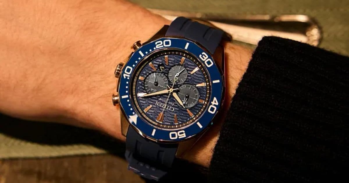 Citizen CA4733-00L: A Rose Gold-Toned Eco-Drive Chronograph with a Modern Blue Dial