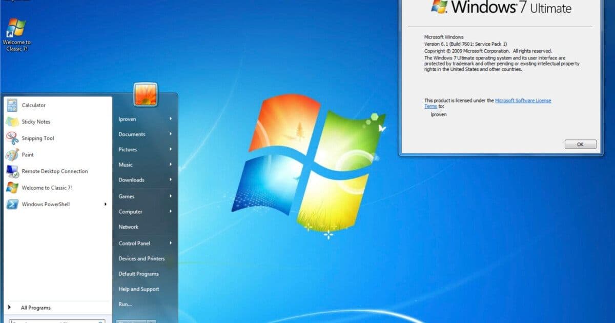 Classic 7: Windows 10 LTSC Modified to Resemble Windows 7