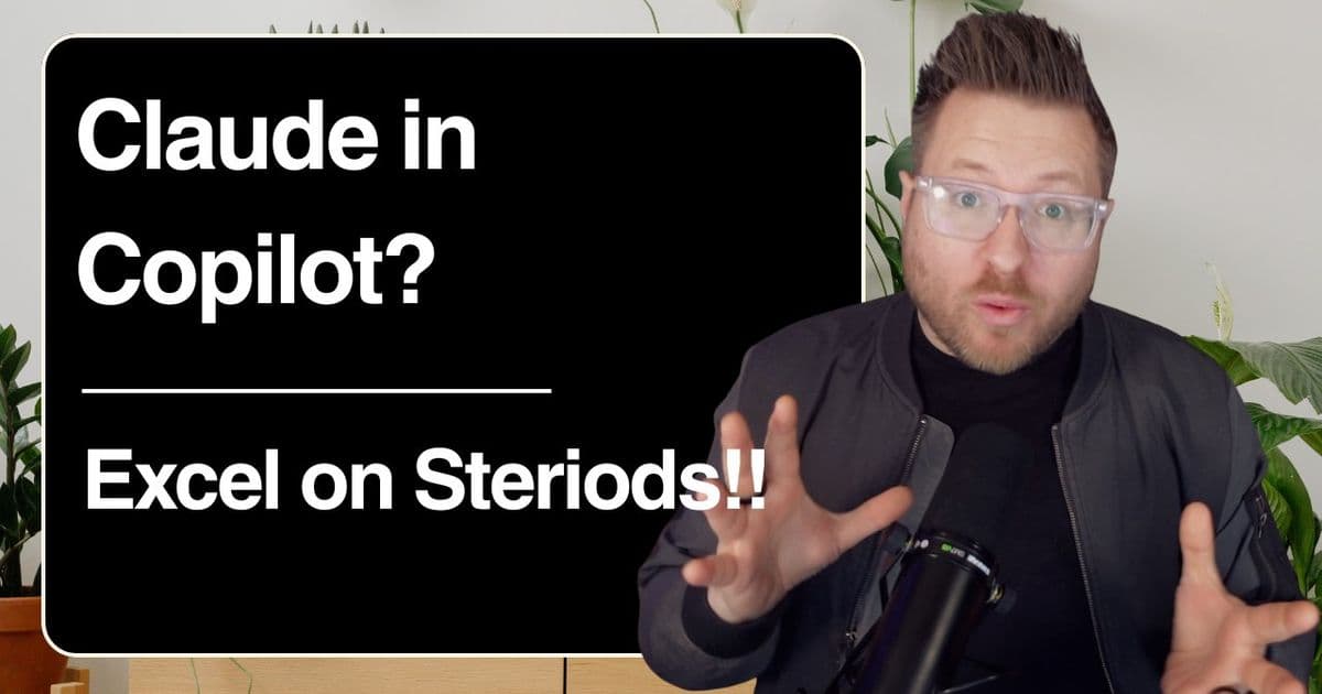 Claude in Copilot? Excel on Steriods!! | Microsoft Community Hub
