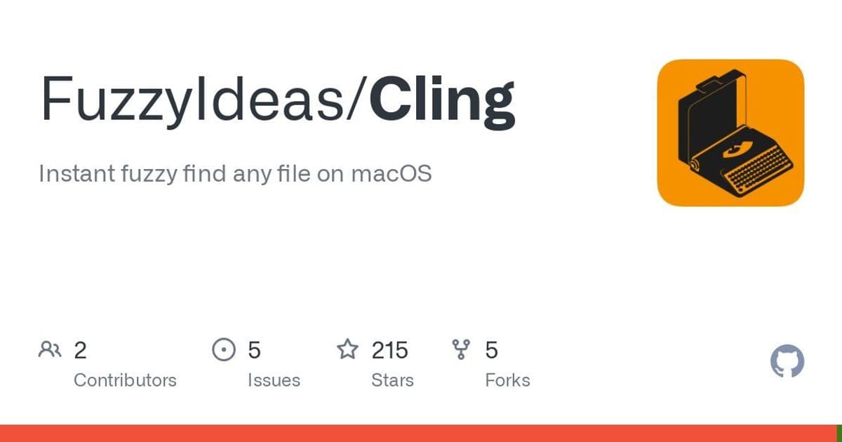 Cling Brings Everything-Style Instant File Search to macOS Power Users