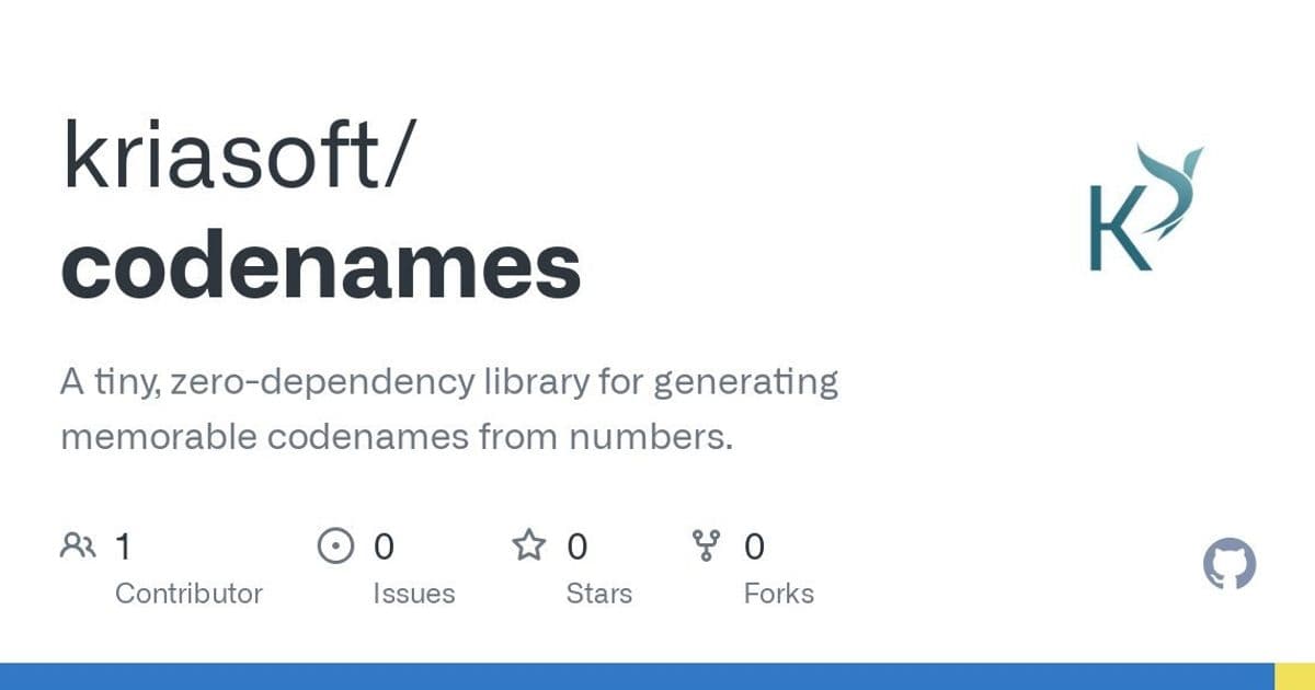 Codenames: The Tiny Library Revolutionizing Human-Readable Identifiers