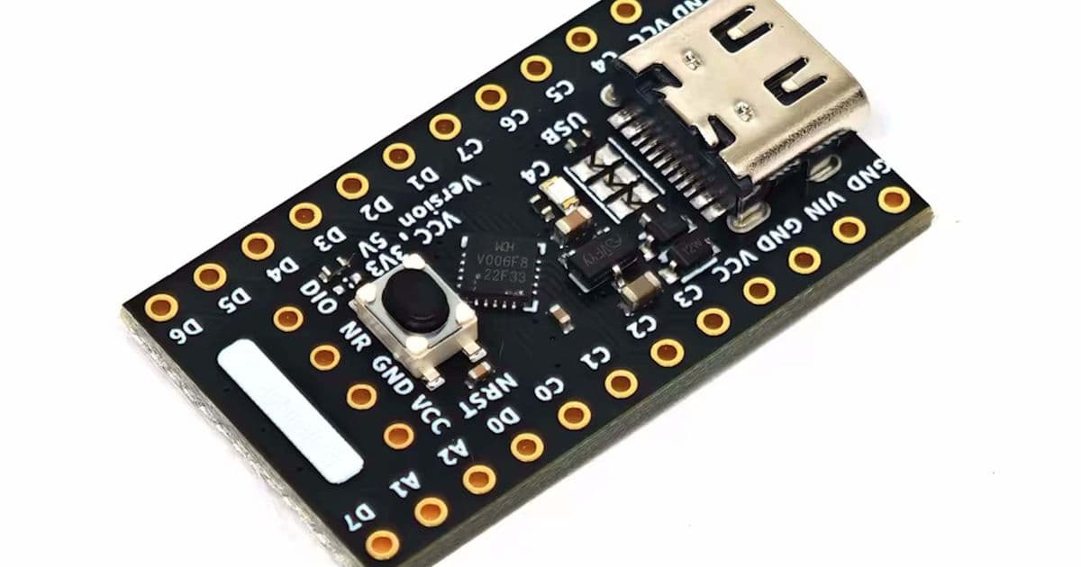 Compact $2 board offers 24 GPIO connectors and USB Type-C