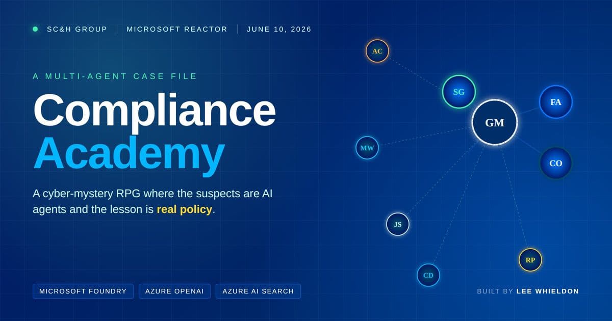 Compliance Academy Shows Microsoft Foundry Agent Service as a Serious Enterprise Agent Platform