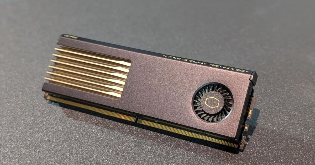 Cooler Master and G‑Skill Unveil Active‑Cooling DDR5 ‘MasterDIMM’ – Up to 15 °C Lower Temperatures, 128 GB Capacity