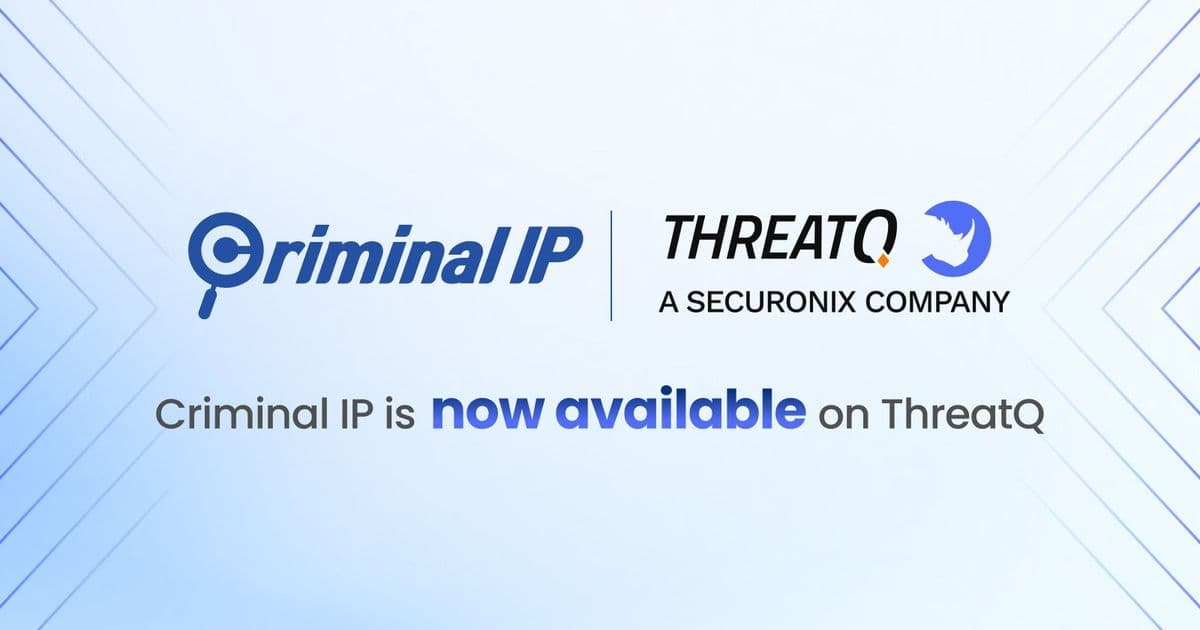 Criminal IP and Securonix ThreatQ Enhance Threat Intelligence Through Strategic Integration
