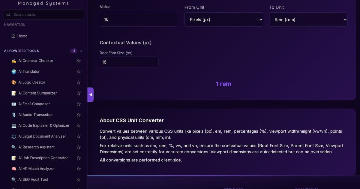CSS Unit Conversion: The Hidden Foundation of Responsive Web Design