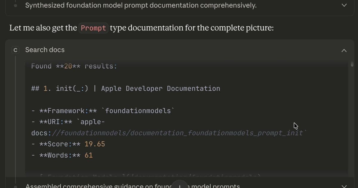 Cupertino: A New MCP Server Brings Accurate Apple Docs to Claude Code