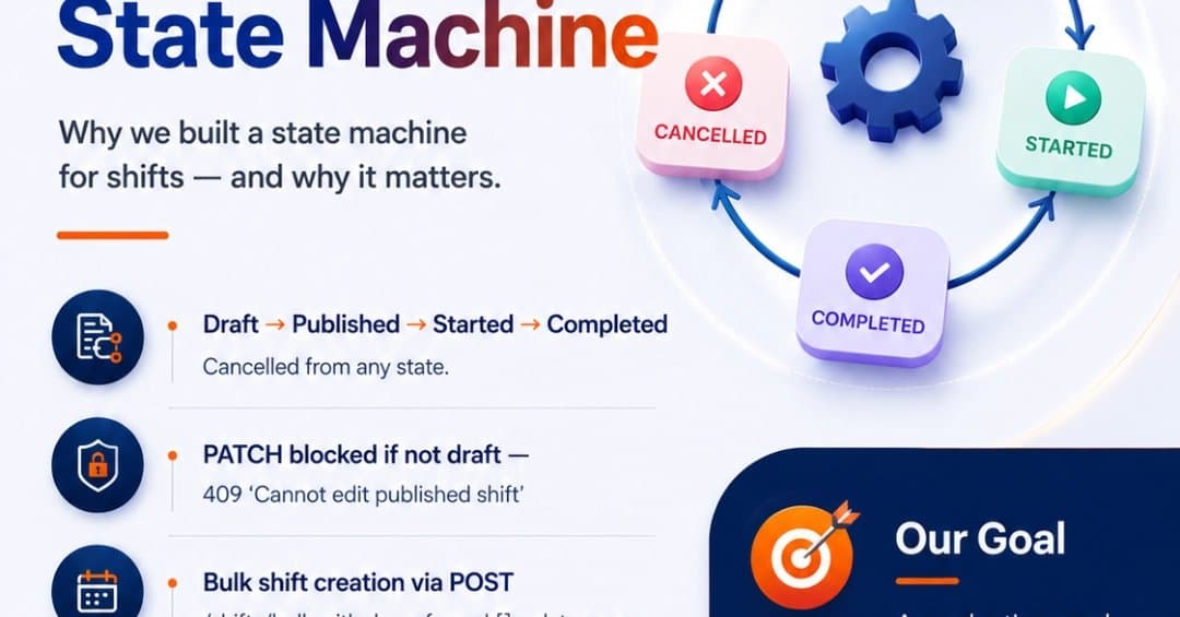 State Machines in Workforce Management: Implementing Predictable Shift Lifecycle Control