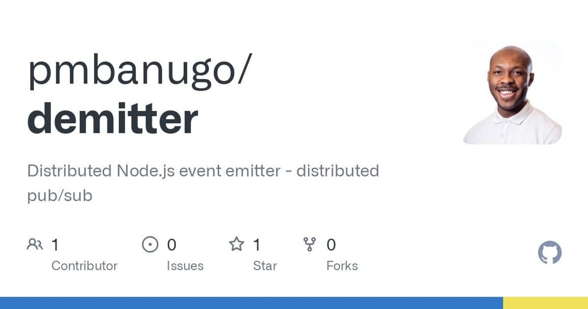 Demitter: Distributed Event Emitting for Node.js Goes Zero-Config