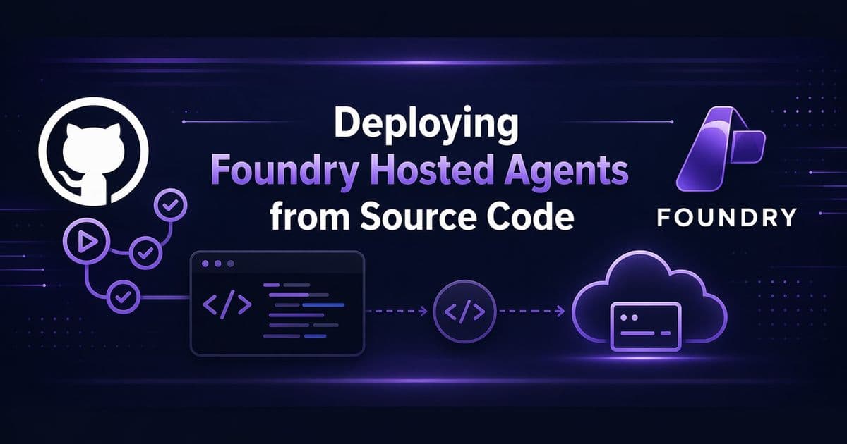 Azure AI Foundry Hosted Agents Add Source-Code Deployment Path