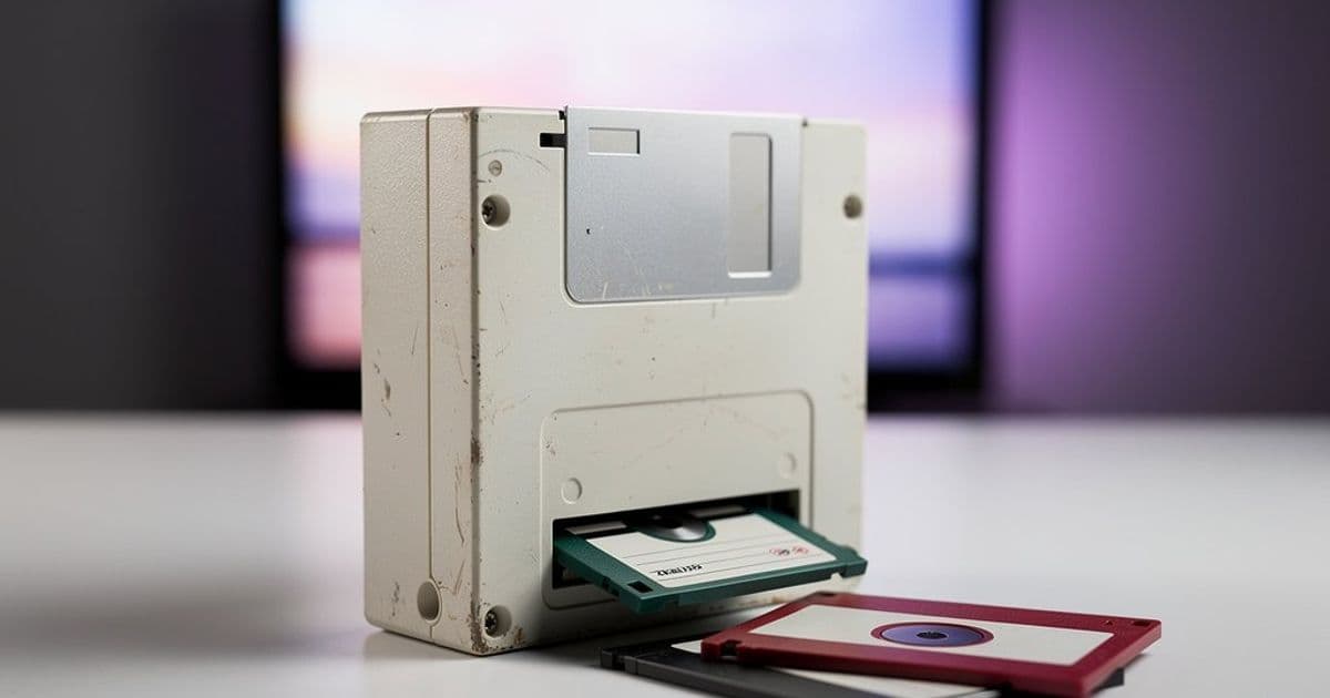 Danish developer converts floppy drive into tactile TV remote for his toddler