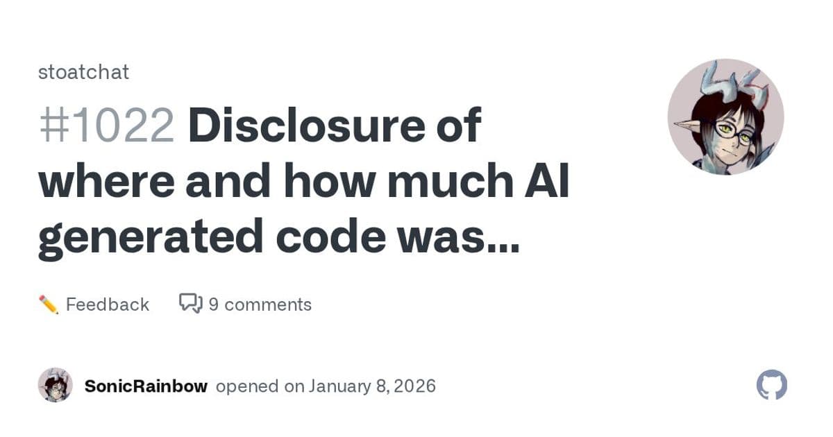 Stoat Project Clarifies AI Code Usage After Community Concerns