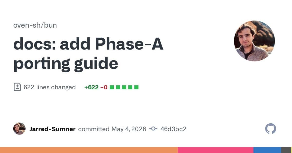 Bun Publishes Comprehensive Zig-to-Rust Porting Guide, Accelerating JavaScript Runtime Transformation