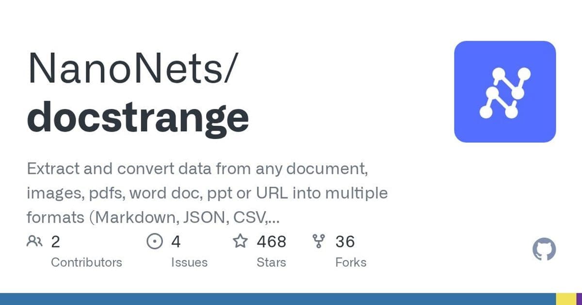DocStrange Emerges as Game-Changer for Document Processing: Cloud Simplicity Meets Local Privacy