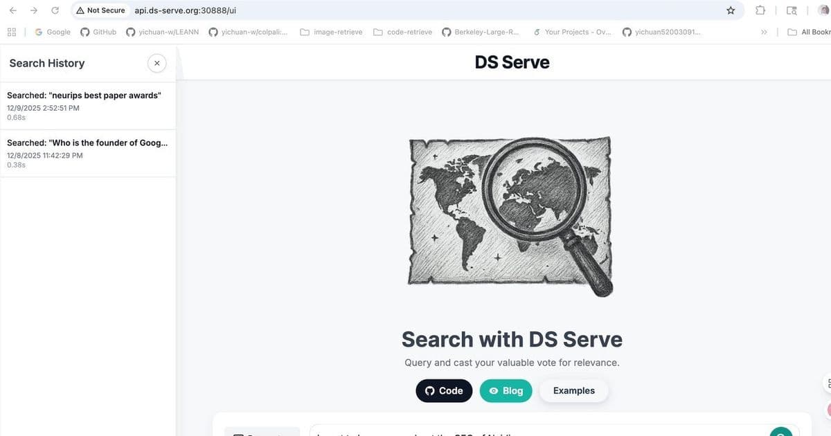 DS Serve: Scaling Neural Retrieval to Billion‑Vector Datasets with DiskANN