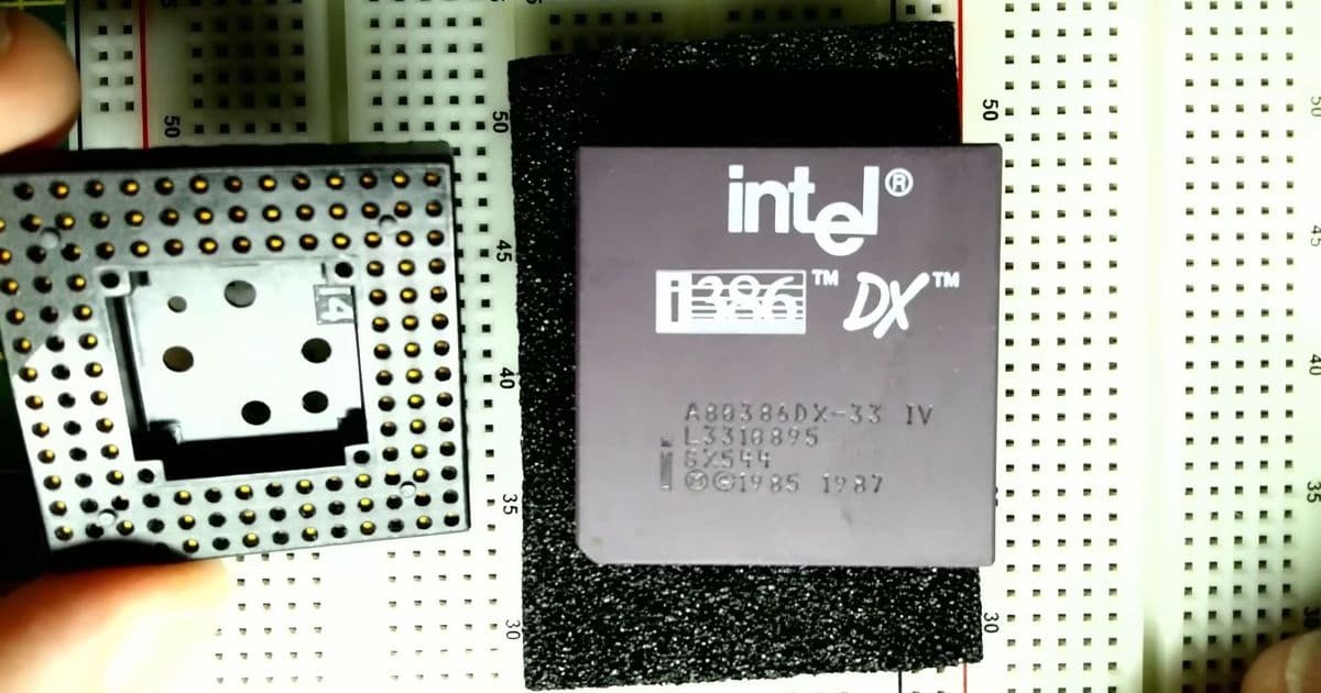 Electronics Enthusiast Begins Ambitious Breadboard-Based Intel 386 System Build