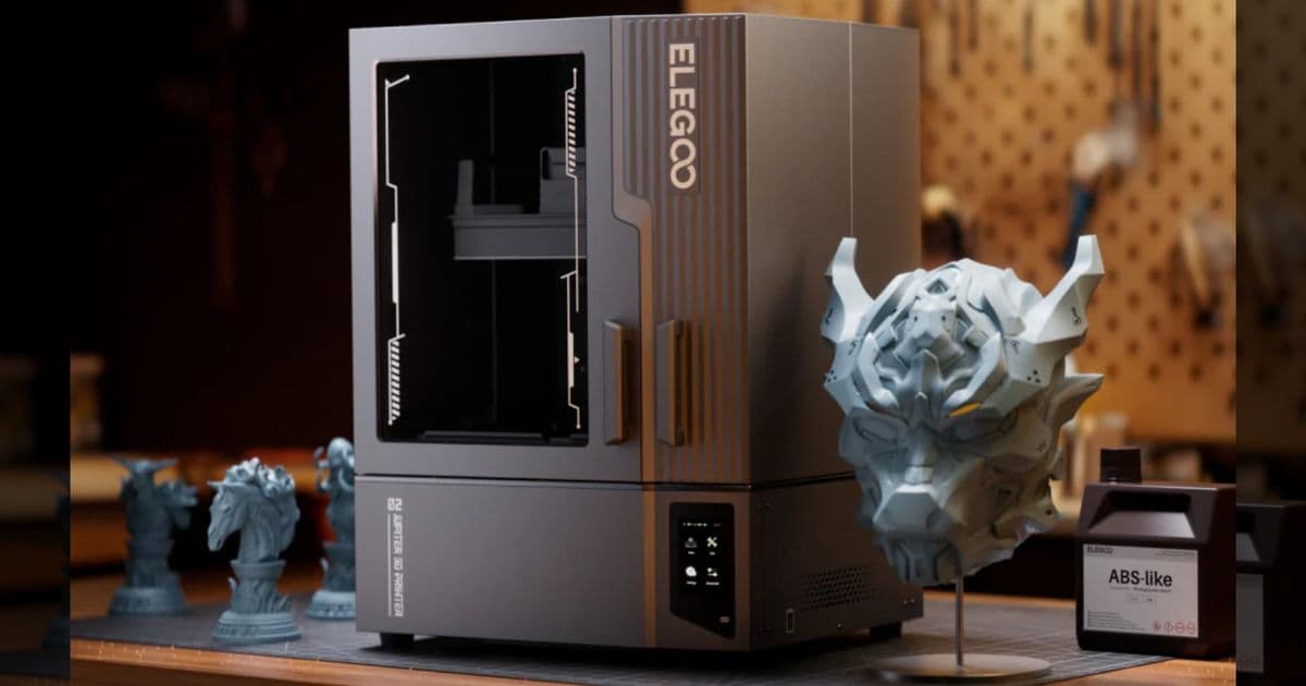 Elegoo Jupiter 2 Resin 3D Printer Delivers 14.6L Build Volume with 16K Resolution at $949