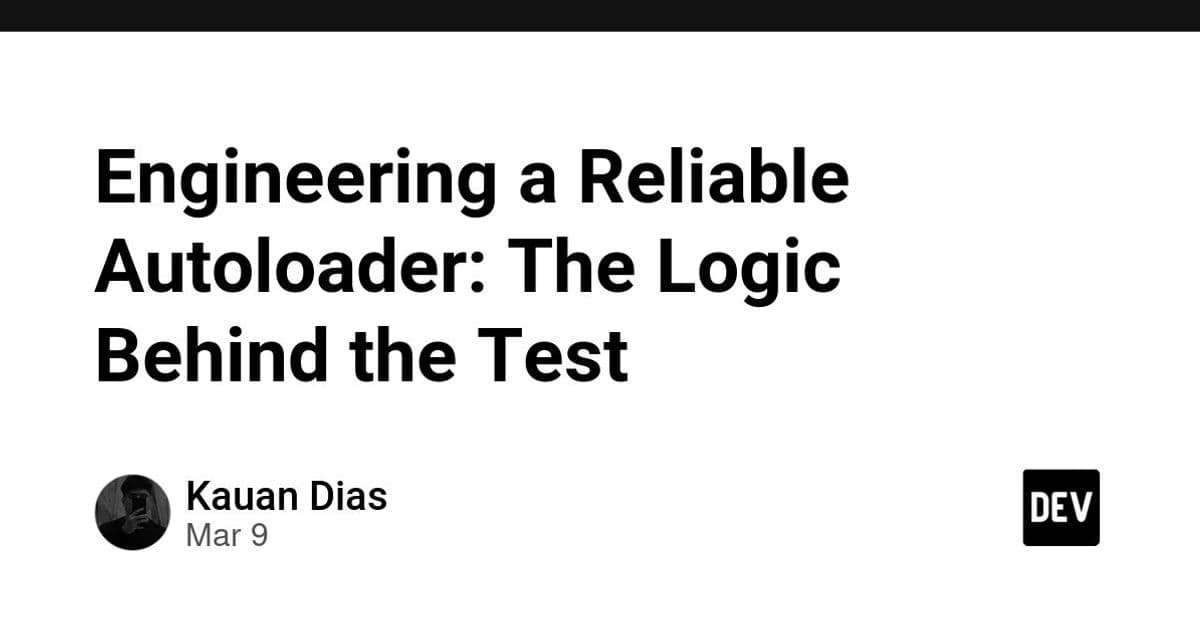 Engineering a Reliable Autoloader: The Logic Behind the Test