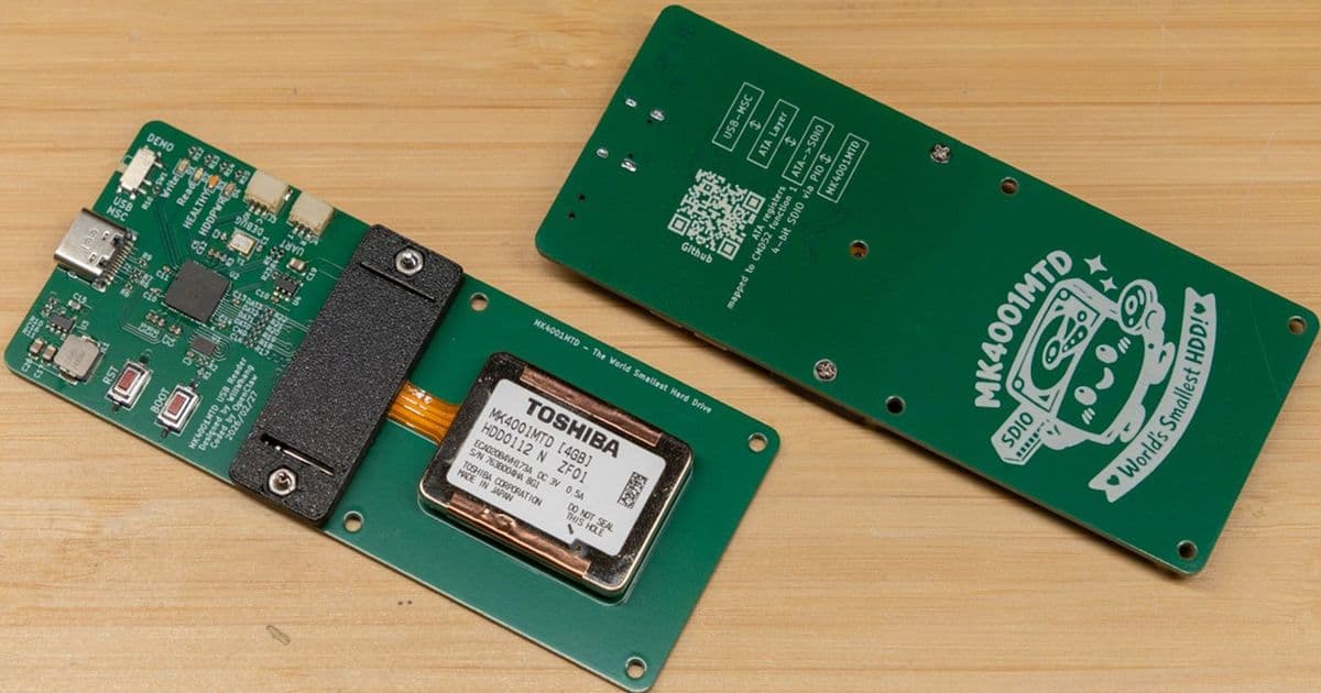 Enthusiast reverse engineers world’s smallest HDD to access data with help from an old Nokia N91 and OpenClaw — open source USB bridge unlocks 0.85-inch mechanical Toshiba drive from 2004