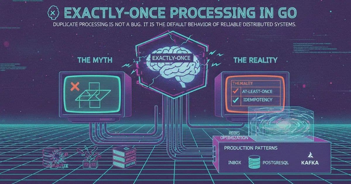 π§ Exactly-Once Processing in Go: The Myth, Reality, and Production Patterns - DEV Community