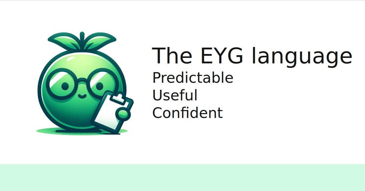 EYG's Evolution: From Experimental Playground to Open Source Language