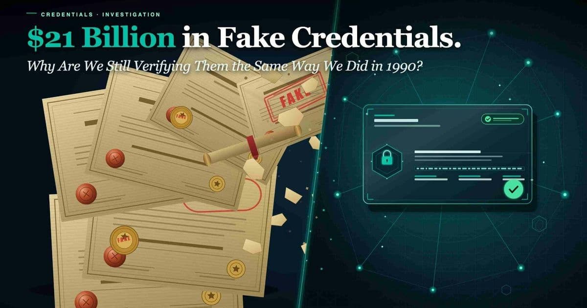 Fake Degrees Are a Billion‑Dollar Industry. The Fix Isn't Better Background Checks