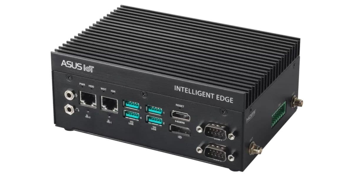 Asus Launches Fanless Rugged Mini PC with 12-Core Intel CPUs and Quad Ethernet
