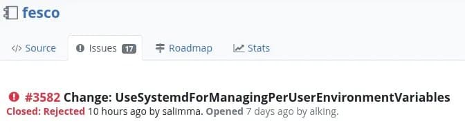 Fedora Rejects systemd-Based Environment Variable Management Proposal