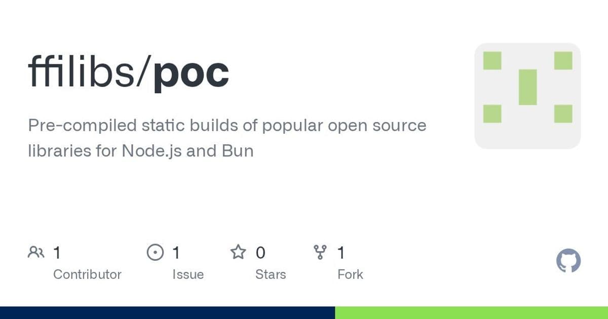 ffilibs Revolutionizes Native Library Usage in JavaScript with Pre-compiled Static Builds