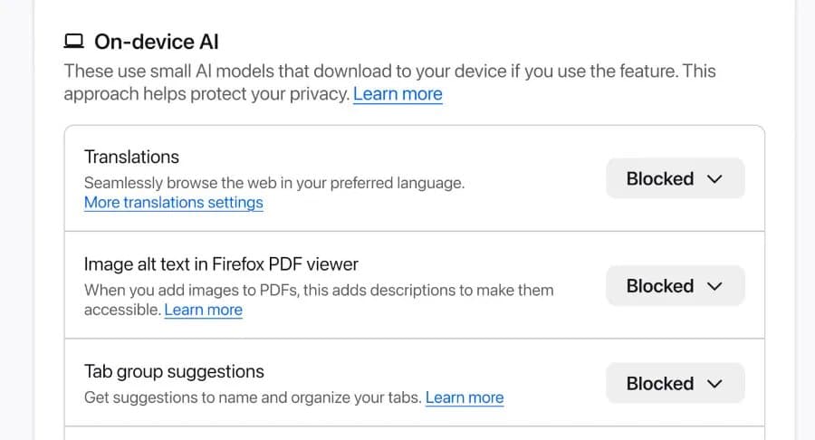 Firefox 148 Introduces AI Controls to Address Privacy Concerns