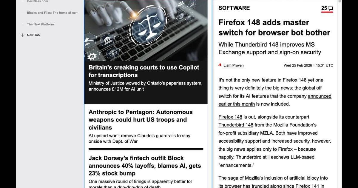 Firefox 149 beta introduces split view, but existing versions already have it hidden