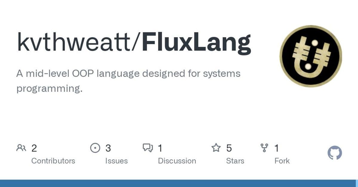 Flux Emerges: A New Systems Language Blending C++, Rust, and Python Syntax