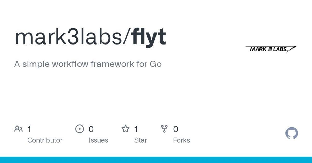 Flyt: A Zero-Dependency Workflow Framework Brings Norwegian Simplicity to Go