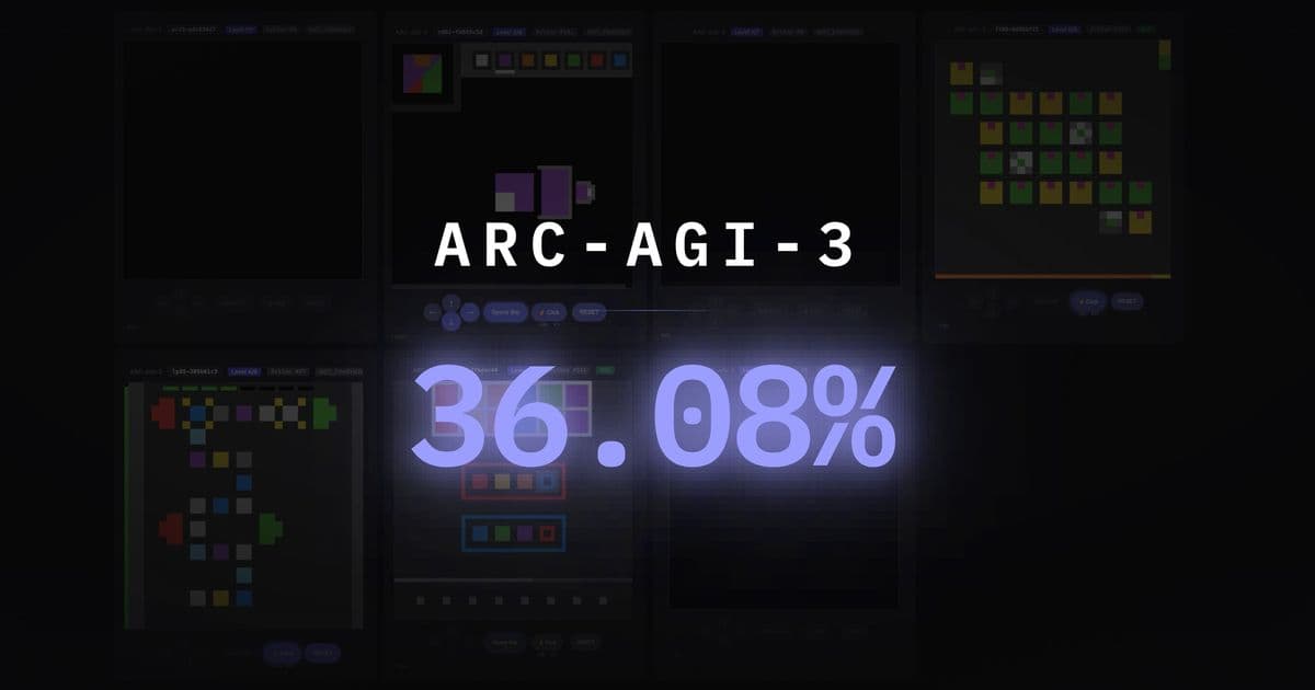 Symbolica's Agentica SDK Achieves 36% on ARC-AGI-3, Outperforming Human Baselines