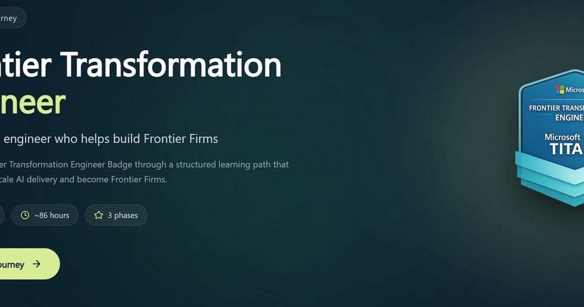 Microsoft adds Frontier Transformation Engineer badge for AI partners