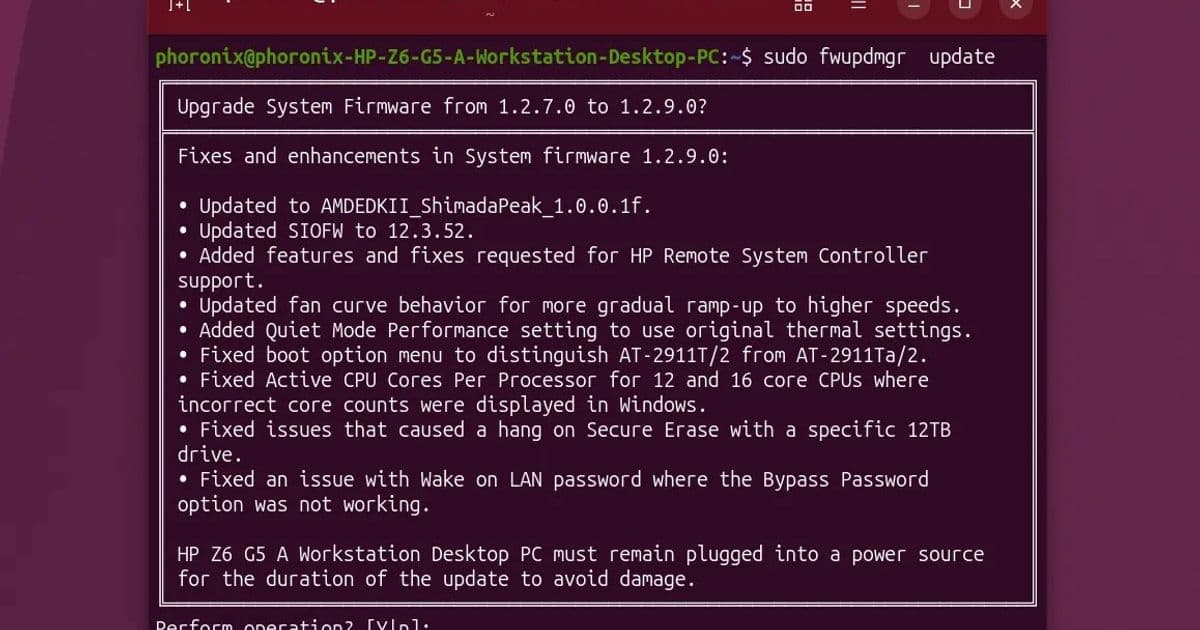 Fwupd 2.1.2 Expands Linux Firmware Update Support with New Hardware Compatibility