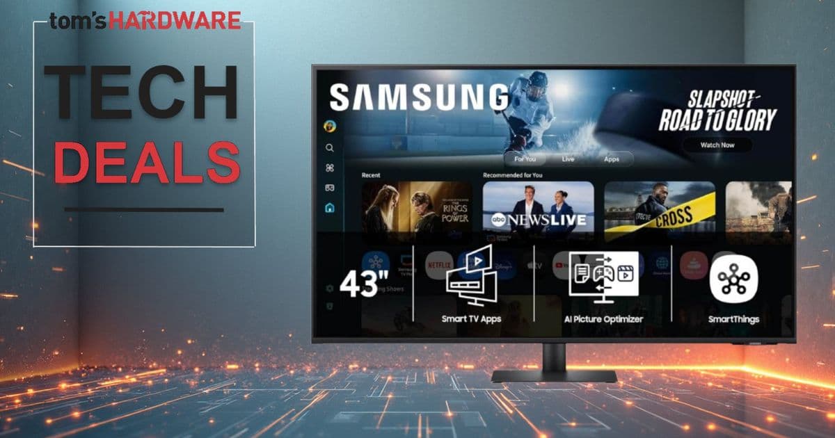 Samsung M7 43-inch 4K Smart Monitor Hits All-Time Low at $299.99