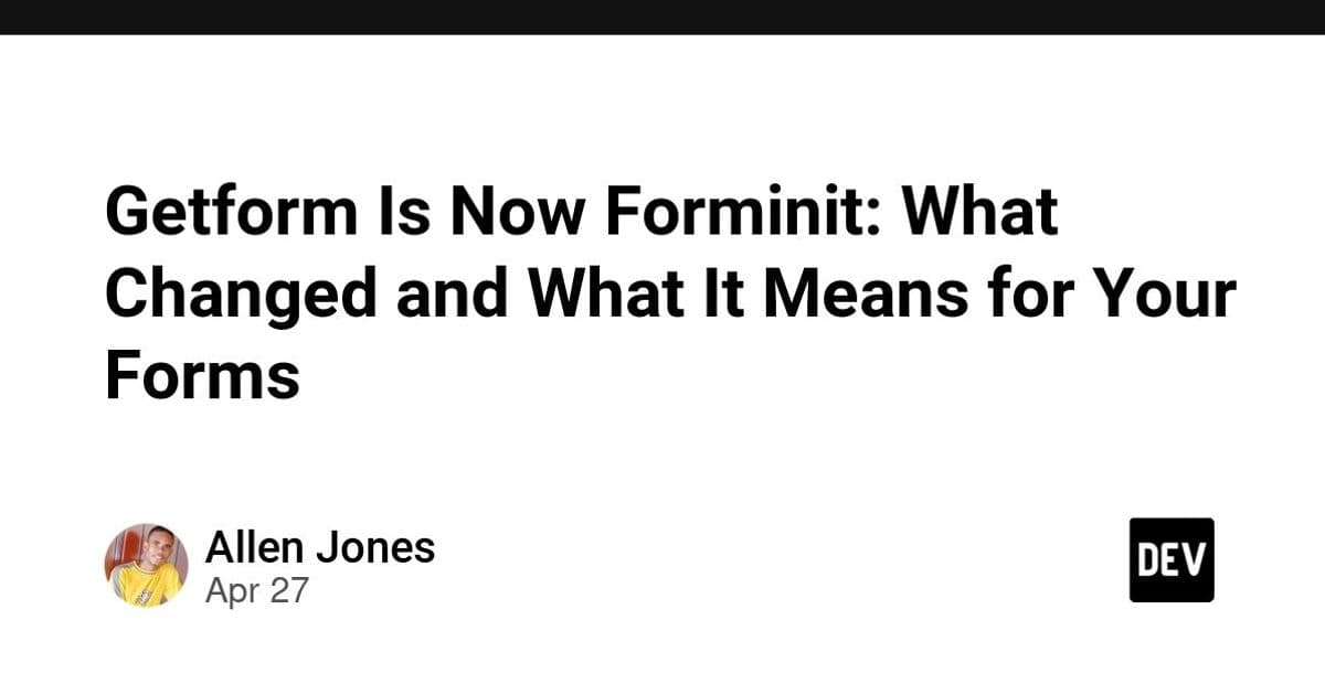 Forminit: Getform's Rebrand Brings New Features but Misses Core Functionality