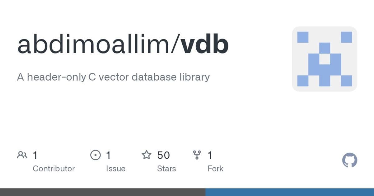 vdb Emerges as Minimalist Vector Database Solution for Embedded Systems