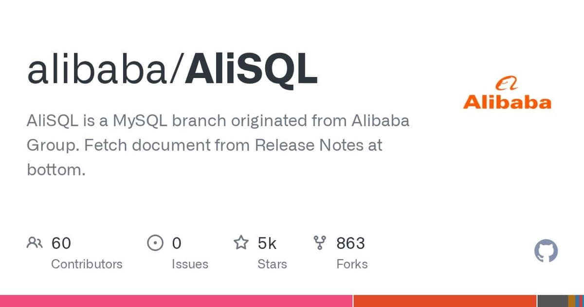 Alibaba's AliSQL 8.0.44: MySQL Fork with DuckDB Integration and Vector Search