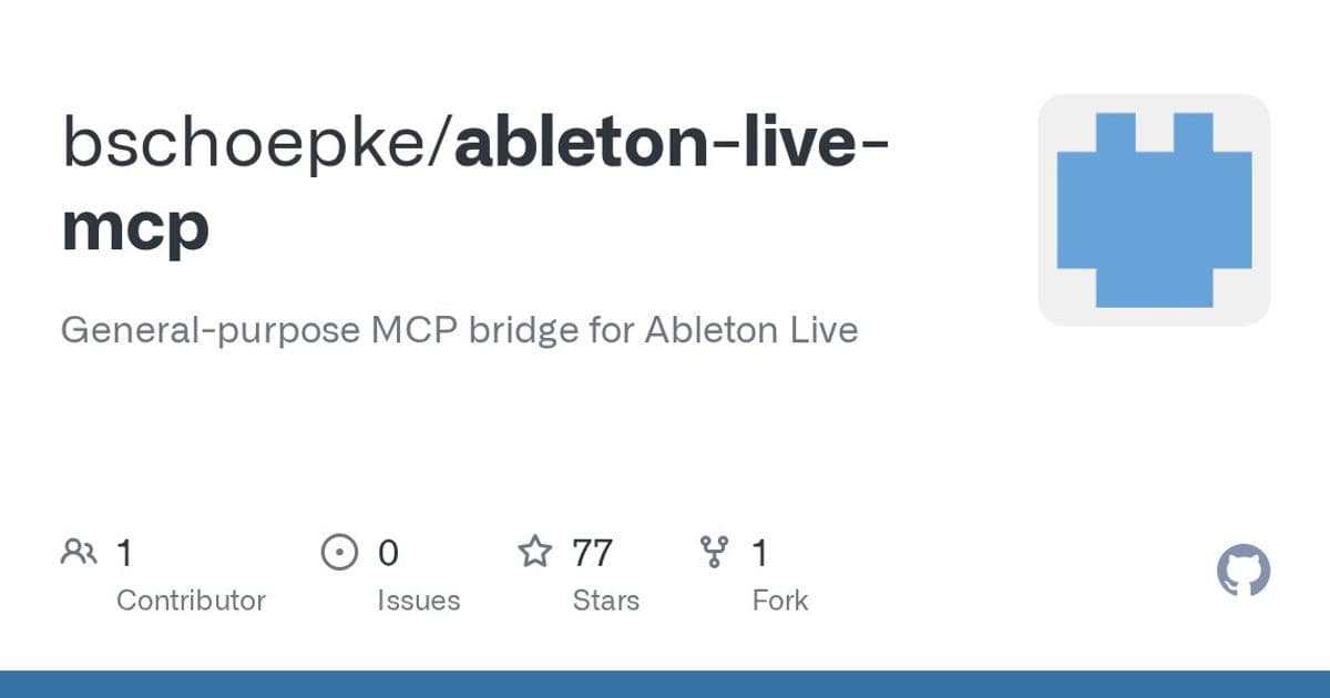 Ableton Live MCP: Bridging AI and Music Production Through Voice Commands