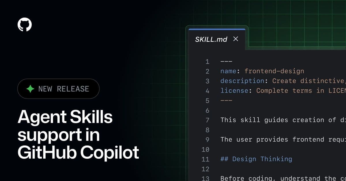 GitHub Copilot Evolves with Agent Skills: Customizable Workflows Transform AI-Powered Coding