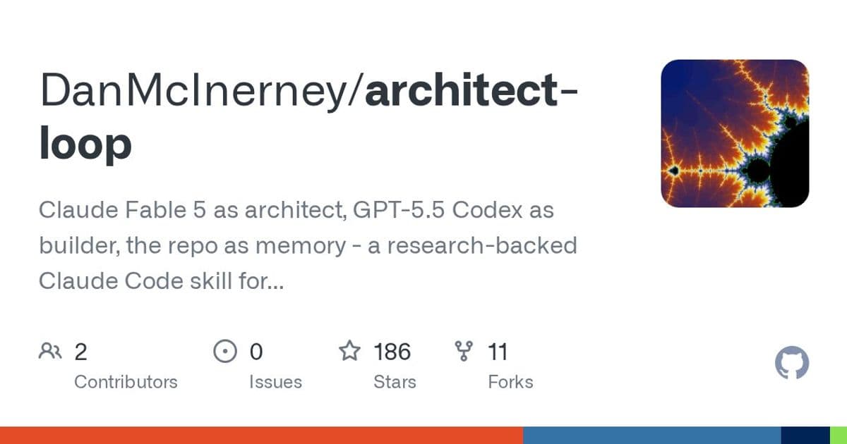 architect-loop puts Claude and Codex into a repo-first agent workflow