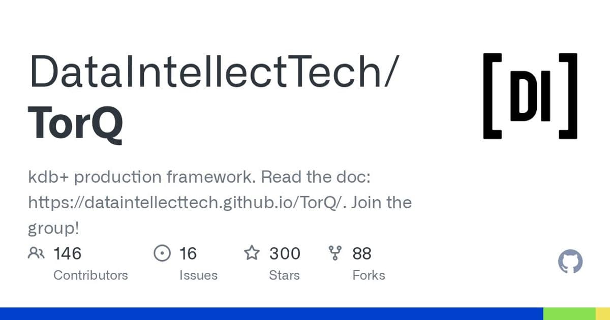TorQ Framework Streamlines kdb+ Production Development with Comprehensive Toolkit